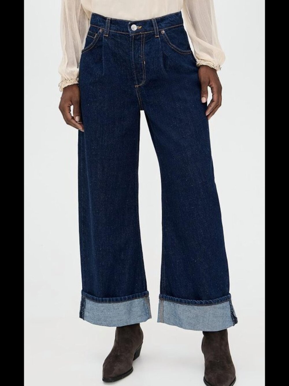 Free People Waterfalls Baggy Wide Leg Jeans